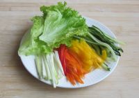 蔬菜鸭肉卷的做法步骤2