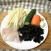 五彩金针菇的做法图解1
