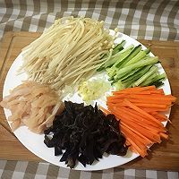 五彩金针菇的做法图解2