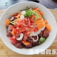 黑蒜子牛肉粒的做法图解5