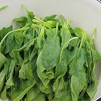 菠菜粉丝肉丸汤的做法图解1