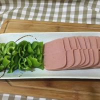 青椒火腿的做法图解2