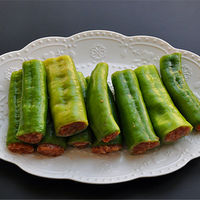 虎皮青椒酿肉的做法图解4