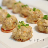 黄金南瓜蒸肉丸#方太蒸爱行动#的做法图解6
